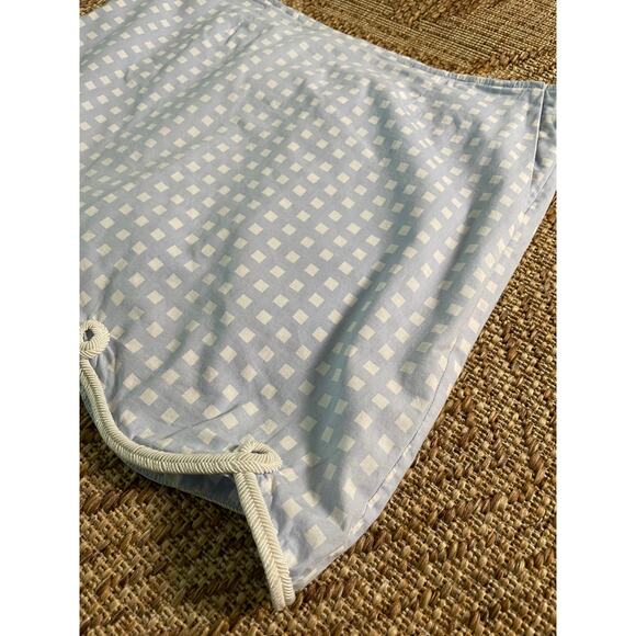 Gofltini sport golf skort Blue & White picnic pattern with edging SZ 10 - Picture 2 of 8